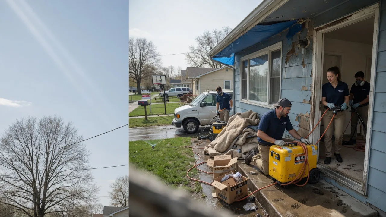 Basement Flood Cleanup in Columbus, PA near me